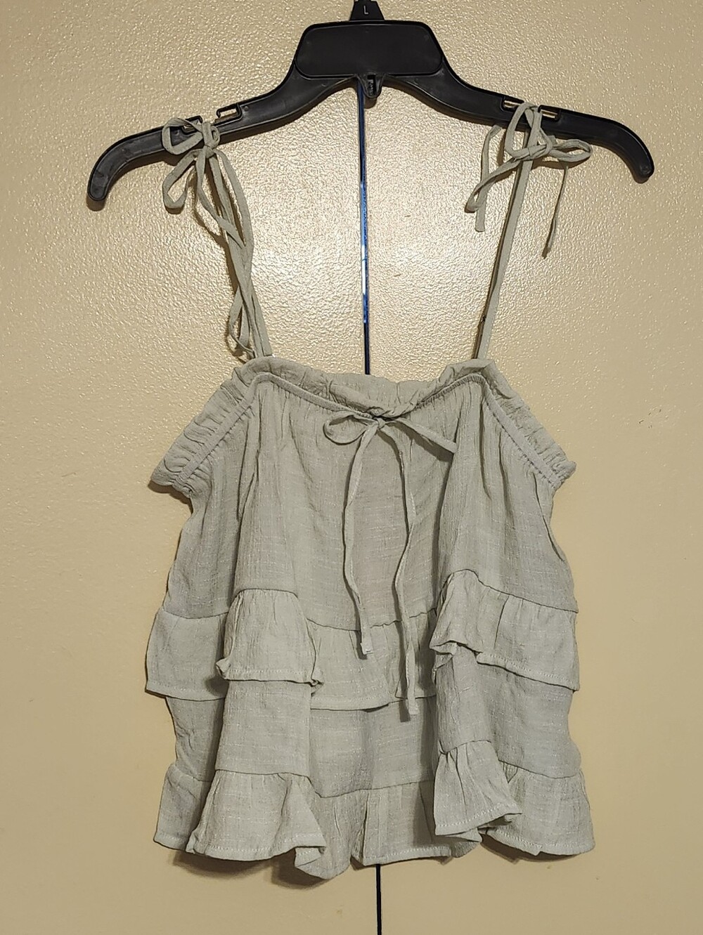NWT Blu Pepper Tiered Ruffle Tank Top